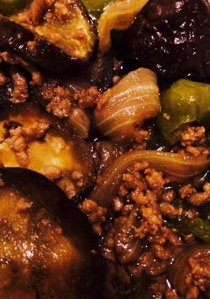 簡単＊ピーマンとナスの肉詰め風煮込み-レシピのメイン写真