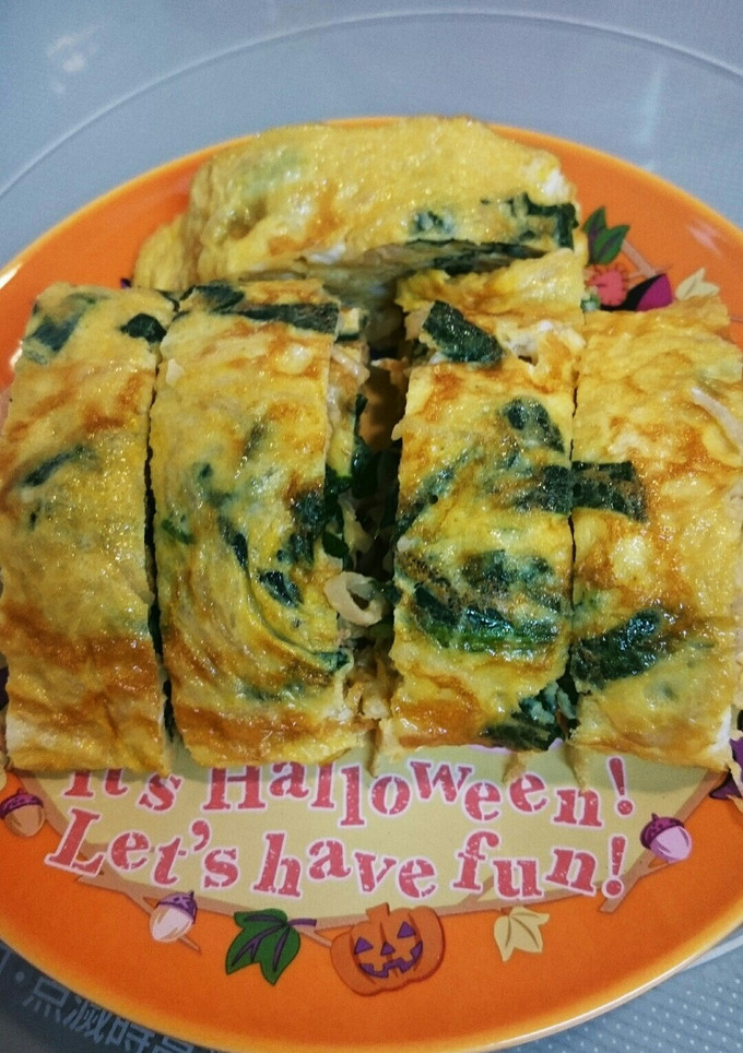 切り干し大根とほうれん草の玉子焼き-レシピのメイン写真