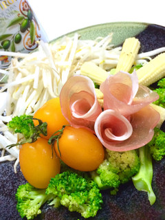 生ハムと温野菜-レシピのメイン写真