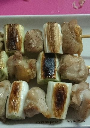 **魚焼きグリルで焼き鳥**-レシピのメイン写真