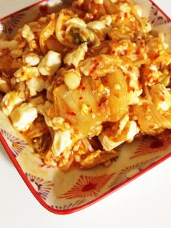 お肉無し!キムチで簡単炒め物-レシピのメイン写真