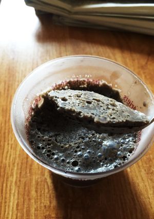 簡単黒ごまきな粉豆乳プリン-レシピのメイン写真