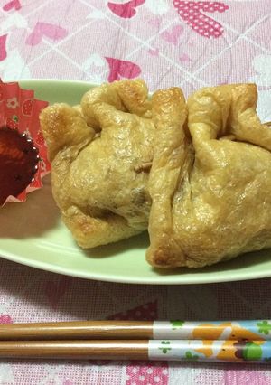 節約☆コンニャク油揚げ-レシピのメイン写真