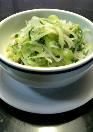 ピリ辛ネギと水菜のナムル-レシピのメイン写真