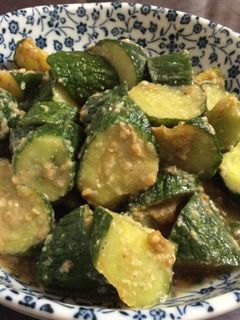 簡単★大量消費!きゅうりの胡麻味噌炒め-レシピのメイン写真