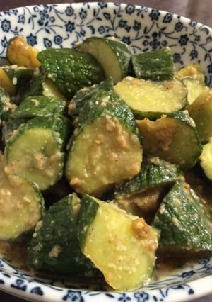 簡単★大量消費！きゅうりの胡麻味噌炒め-レシピのメイン写真