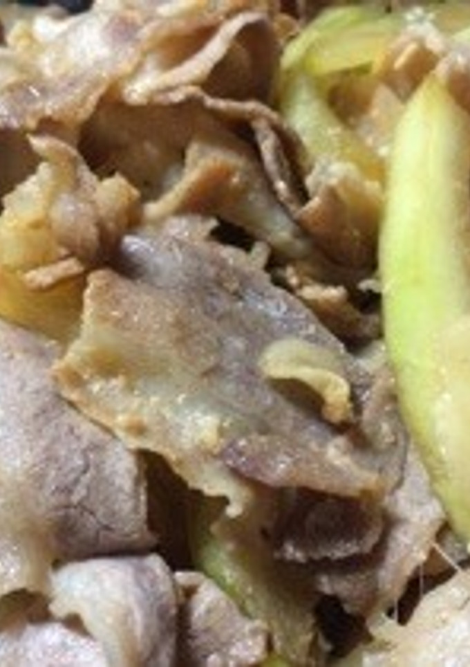 豚肉と西瓜の皮の生姜炒め-レシピのメイン写真