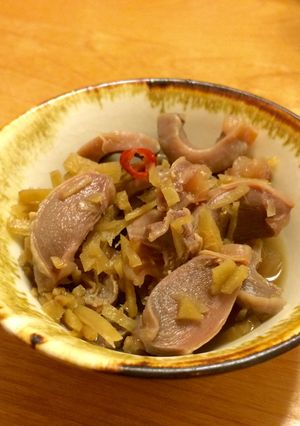 旨ジンジャー！！ 生姜と砂肝の塩煮込み-レシピのメイン写真