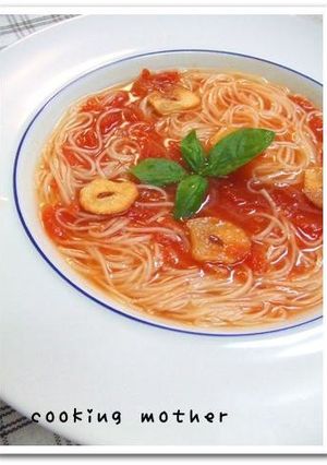 ◆ 元祖 ガーリックトマトにゅう麺-レシピのメイン写真