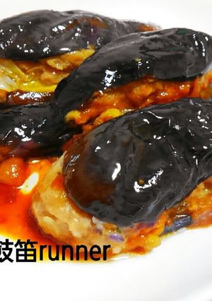 ナスのはさみ焼き♪梅シソ照り焼き-レシピのメイン写真
