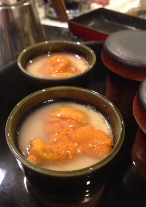 蛤と白ワインで創るウニ茶碗蒸し-レシピのメイン写真