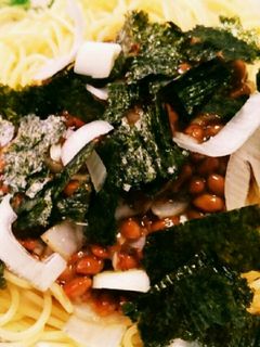 簡単!納豆パスタ-レシピのメイン写真