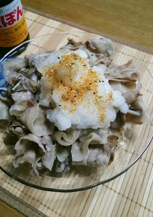 簡単☆豚バラときのこおろしのせ-レシピのメイン写真