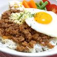 ハンバーグソースの そぼろ丼