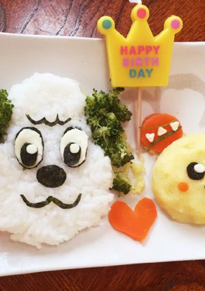 お誕生日プレート わんわんうーたん-レシピのメイン写真