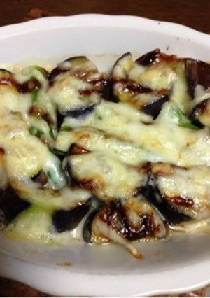 簡単♪茄子とオクラのチーズ焼き-レシピのメイン写真