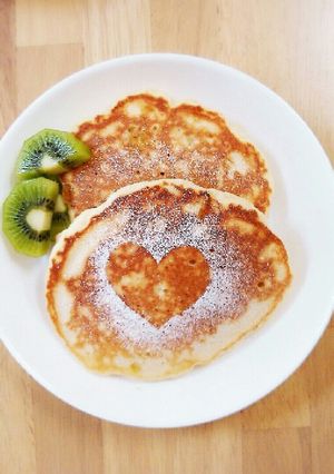 ココナッツオイルでふわふわホットケーキ♡-レシピのメイン写真