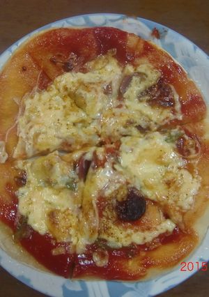 さかな焼きグリルで焼くピザ-レシピのメイン写真