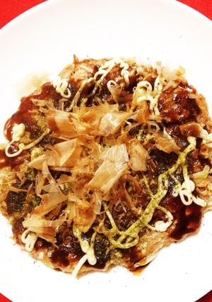 卵なし☆全粒粉×豆腐×長芋のお好み焼き-レシピのメイン写真