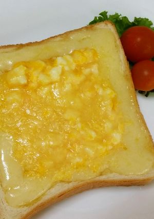 ココナッツ風味の卵トースト-レシピのメイン写真