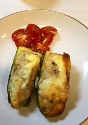 失敗なし☆ズッキーニと鶏ひきのホイル焼き-レシピのメイン写真