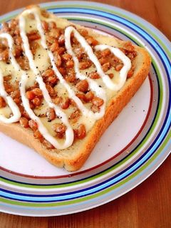 納豆チーズトースト-レシピのメイン写真