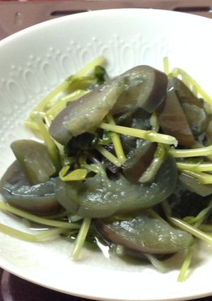 豆苗と茄子の冷し煮-レシピのメイン写真