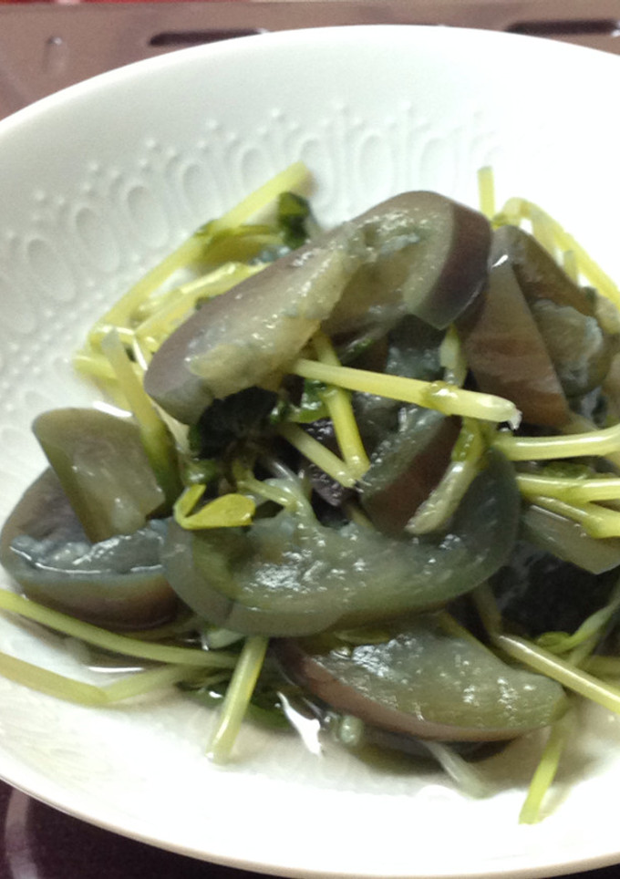 豆苗と茄子の冷し煮-レシピのメイン写真