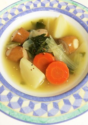 簡単ポトフでランチ(⊹＾◡＾o.♡ﾟ｡*-レシピのメイン写真