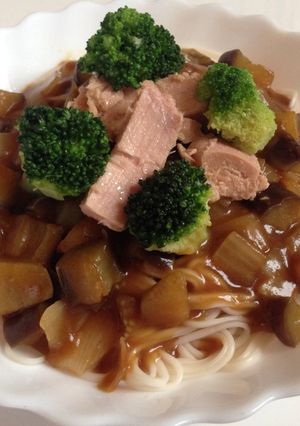 コロコロ野菜の素麺カレー-レシピのメイン写真