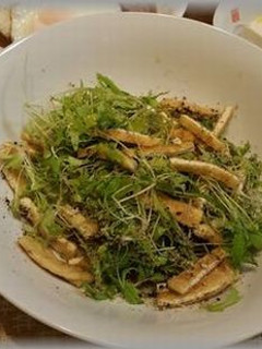 水菜のスプラウトと焼き油揚げサラダ-レシピのメイン写真