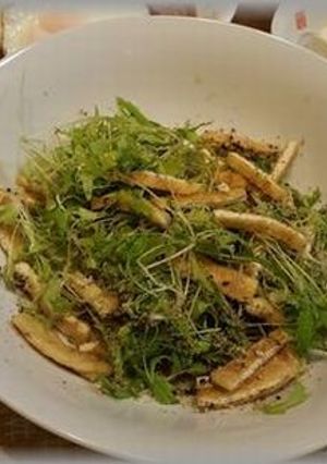水菜のスプラウトと焼き油揚げサラダ-レシピのメイン写真