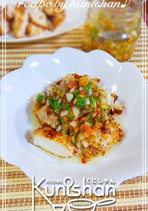 鶏胸肉ソテーのサルサソースかけ♪-レシピのメイン写真