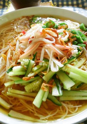 梅スープそうめん-レシピのメイン写真