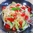 夏野菜の冷製サラダパスタ♪