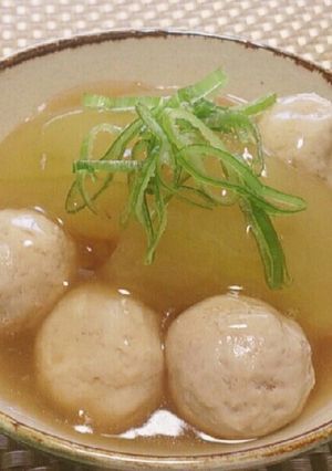 冬瓜と鶏団子のほっこり煮物-レシピのメイン写真