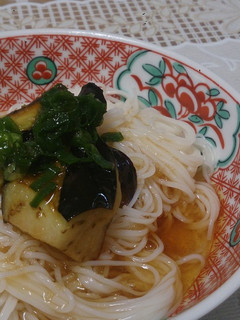 揚げ茄子×梅の変わり素麺☆-レシピのメイン写真