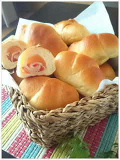 手捏ねパン☆ふわふわハムマヨロールパン★-レシピのメイン写真