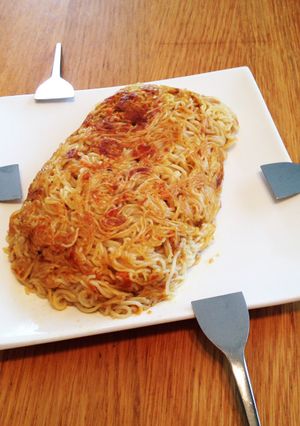 そうめんもんじゃ-レシピのメイン写真