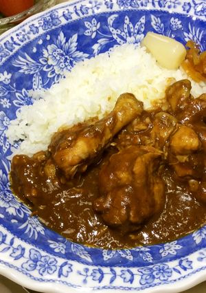 圧力鍋で、鳥手羽元のシンプルカレー-レシピのメイン写真