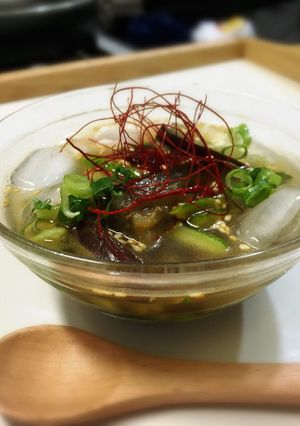 氷と一緒に食べる★きゅうりと茄子水キムチ-レシピのメイン写真