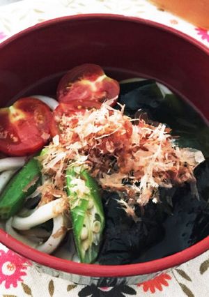 夏野菜☆サッパリ冷やしうどん-レシピのメイン写真