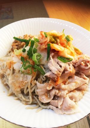 夏にぴったり！スタミナごまだれ蕎麦-レシピのメイン写真