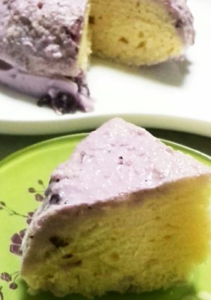 冷たいブルーベリーケーキ♪レンジでOK-レシピのメイン写真