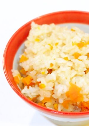 カロチンたっぷりの人参炊き込みご飯-レシピのメイン写真