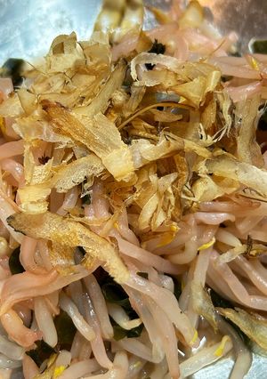 さっぱり梅おかか和えもやし-レシピのメイン写真