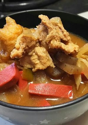 夏❗大好き豚肉とお野菜のお味噌汁✨-レシピのメイン写真