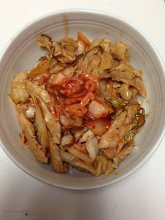 鶏むね肉とキムチのどんぶり-レシピのメイン写真
