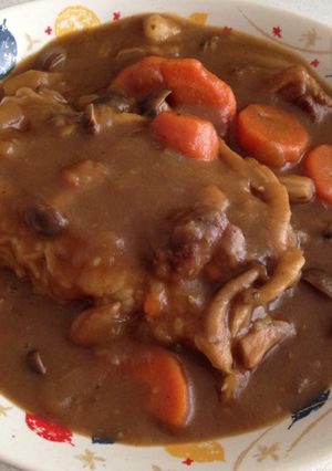 きのこカレー(グリコ二段熟カレー使用)-レシピのメイン写真