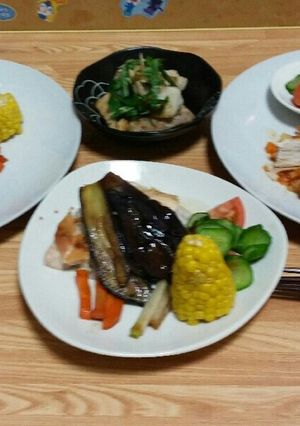 夏♪野菜のプレート盛り合わせ♪-レシピのメイン写真